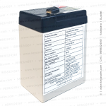 Uplus 6v 5.0 Ah Sealed Rechargeable Battery